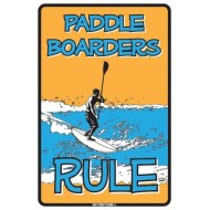 PLAQUES METAL SURFPISTOLS Paddle boarder